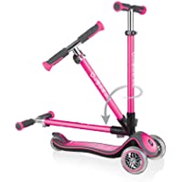 Sk8teforyou Bicicleta Infantil Unisex para niños Globber Elite Lights Deluxe- Rosa- 1 Talla
